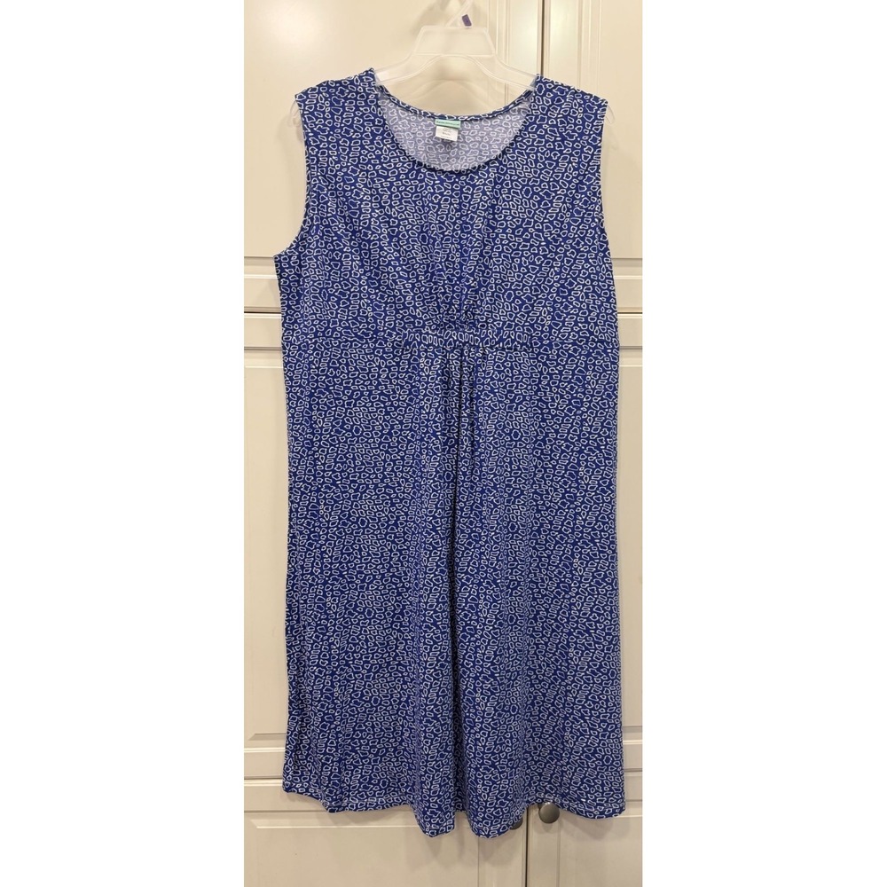 Sara Morgan Womens Plus Size XX Sleeveless Blue Leopard Print Dress 46" Length